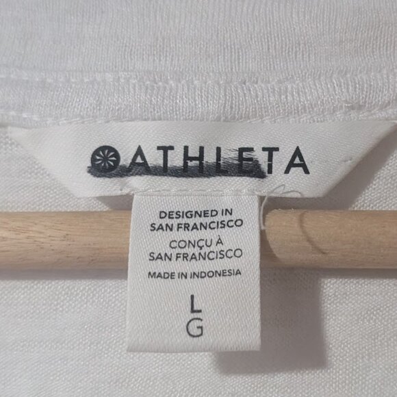 Athleta | Breezy Scoop V Tee In Bright White - Picture 7 of 13